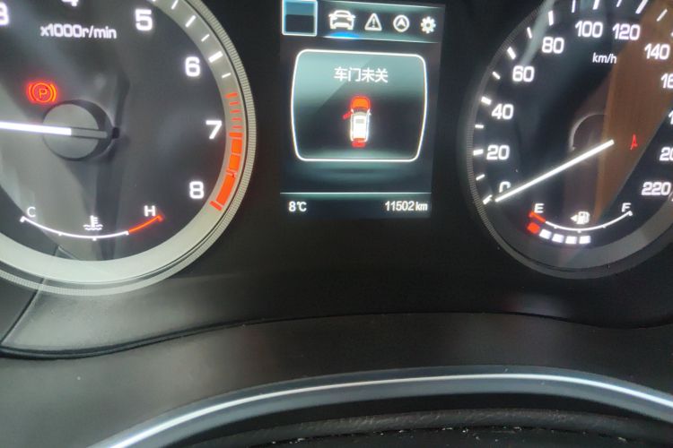 Used CHANGAN CS55 2018 1.5T Manual Colorful Model China V Standard Odometer Close Up