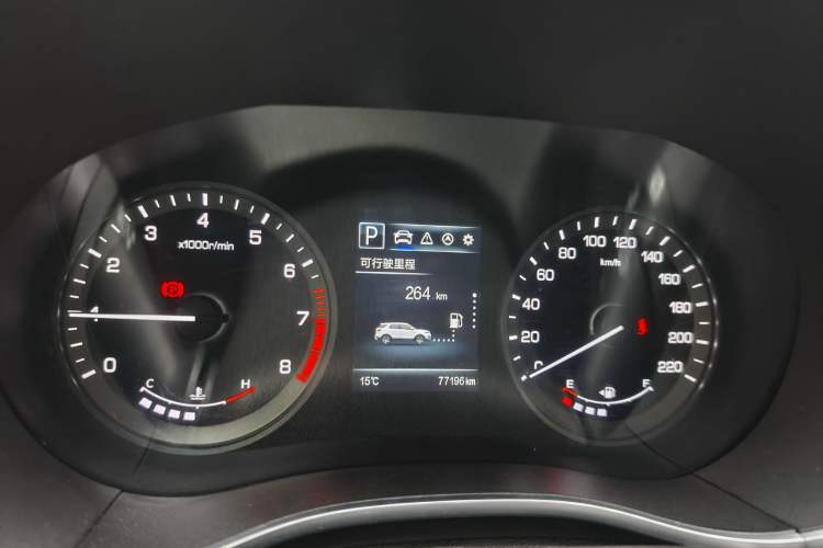 Used CHANGAN CS55 2019 1.5T Automatic Xuan Dong Model China VI Standard Odometer Close Up