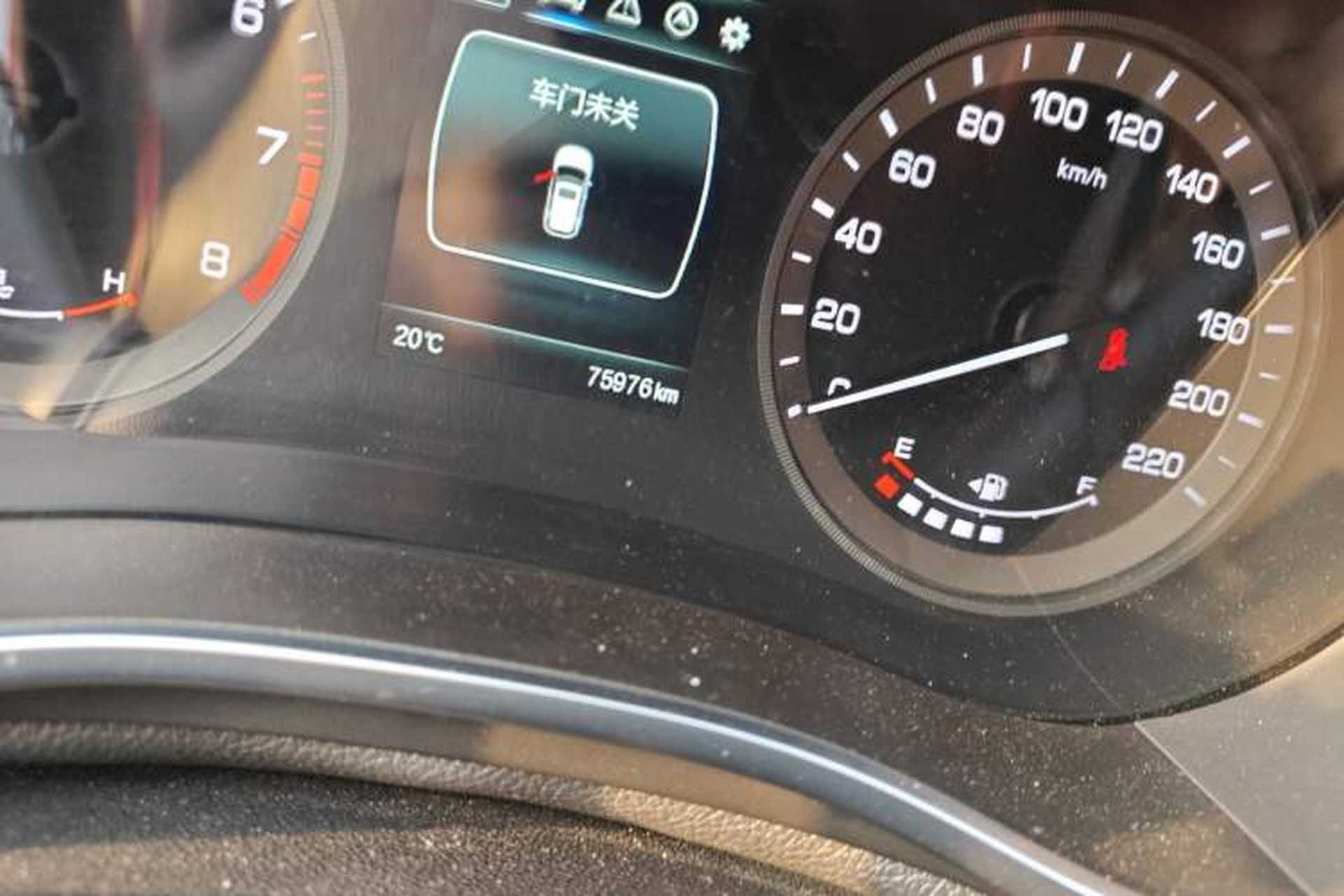 Used CHANGAN CS55 2019 1.5T Automatic Xuan Dong Model China VI Standard Odometer Close Up