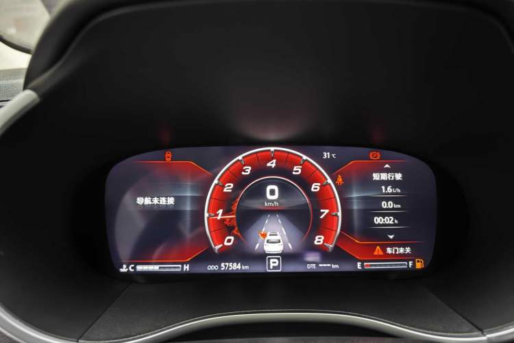 Used CHANGAN CS55 2019 1.5T Automatic Colorful Edition China VI Standard Odometer Close Up