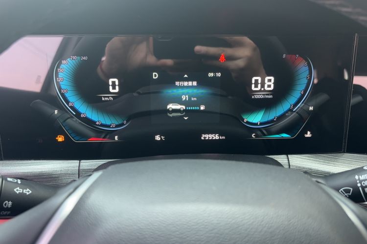 Used CHANGAN CS55PLUS 2020 1.5T Automatic Colorful Model Odometer Close Up