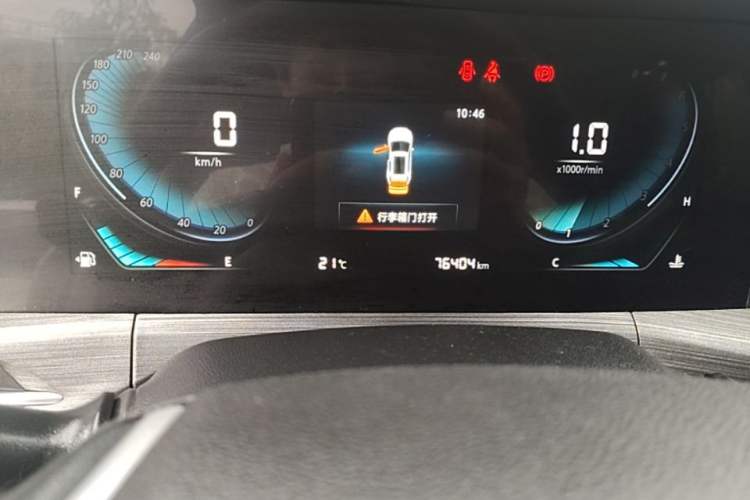 Used CHANGAN CS55PLUS 2020 1.5T Manual Xuan Dong Model Odometer Close Up