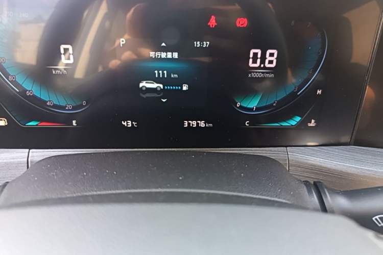 Used CHANGAN CS55PLUS 2020 1.5T Automatic Colorful Model Odometer Close Up