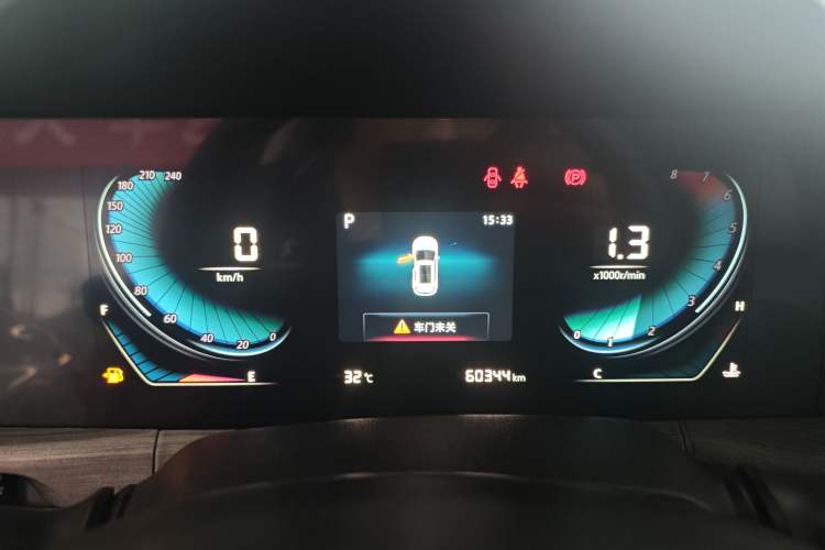 Used CHANGAN CS55PLUS 2021 Blue Whale Edition 1.5T DCT Luxury Model Odometer Close Up