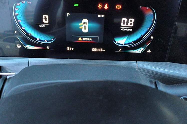 Used CHANGAN CS55PLUS 2021 Blue Whale Edition 1.5T DCT Prestige Model Odometer Close Up