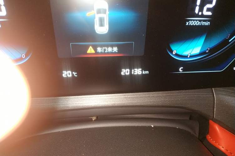 Used CHANGAN CS55PLUS 2021 Blue Whale Edition 1.5T DCT Luxury Model Odometer Close Up