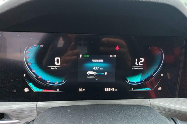 Used CHANGAN CS55PLUS 2021 Blue Whale Edition 1.5T DCT Luxury Model Instrument Cluster