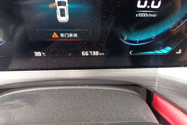 Used CHANGAN CS55PLUS 2021 Blue Whale Edition 1.5T DCT Luxury Model Odometer Close Up