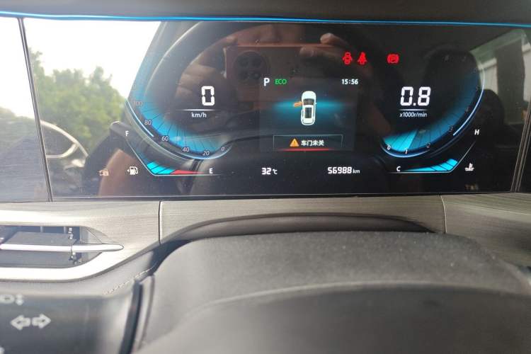 Used CHANGAN CS55PLUS 2021 Blue Whale Edition 1.5T DCT Luxury Model Odometer Close Up