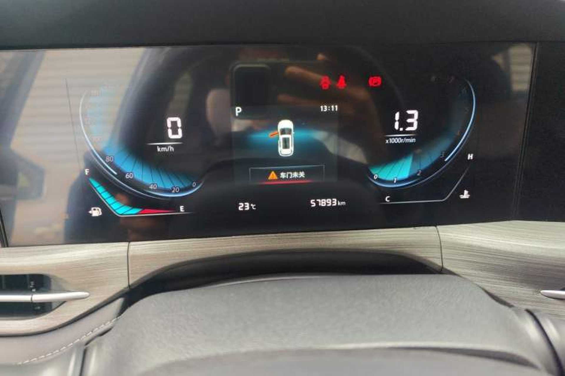 Used CHANGAN CS55PLUS 2021 Blue Whale Edition 1.5T DCT Luxury Model Odometer Close Up