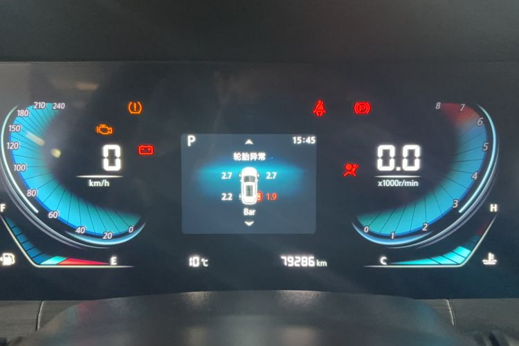 Used CHANGAN CS55PLUS 2021 Blue Whale Edition 1.5T DCT Luxury Model Odometer Close Up