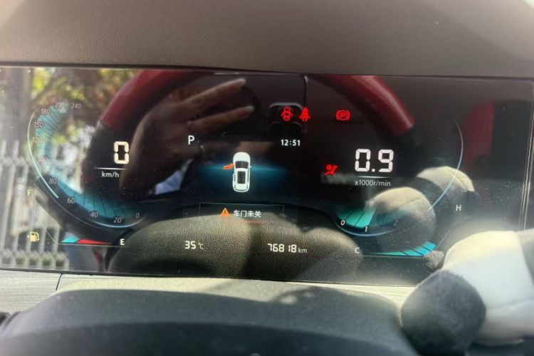 Used CHANGAN CS55PLUS 2021 Blue Whale Edition 1.5T DCT Luxury Model Odometer Close Up