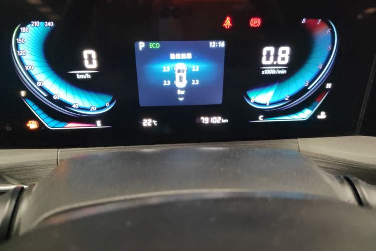 Used CHANGAN CS55PLUS 2021 Blue Whale Edition 1.5T DCT Luxury Model Odometer Close Up