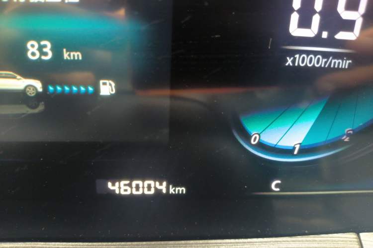 Used CHANGAN CS55PLUS 2021 Blue Whale Edition 1.5T DCT Luxury Model Odometer Close Up