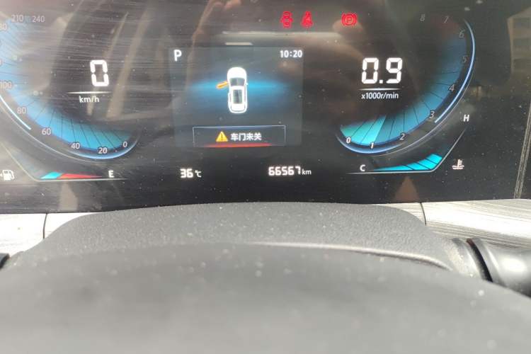 Used CHANGAN CS55PLUS 2021 Blue Whale Edition 1.5T DCT Prestige Model Odometer Close Up