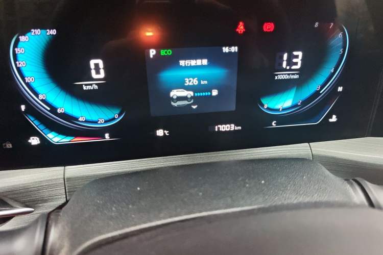 Used CHANGAN CS55PLUS 2022 Blue Whale Edition 1.5T DCT Luxury Model Odometer Close Up