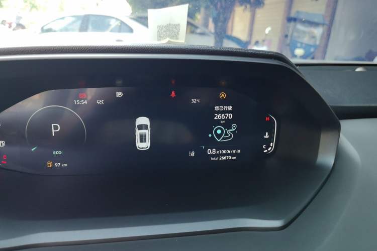 Used CHANGAN CS55PLUS 2022 2nd Generation 1.5T DCT Navigation Edition Odometer Close Up