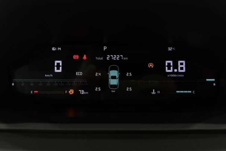 Used CHANGAN CS55PLUS 2022 Blue Whale Edition 1.5T DCT Luxury Model Odometer Close Up