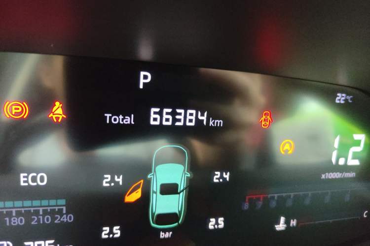 Used CHANGAN CS55PLUS 2022 2nd Generation 1.5T DCT Luxury Version Odometer Close Up