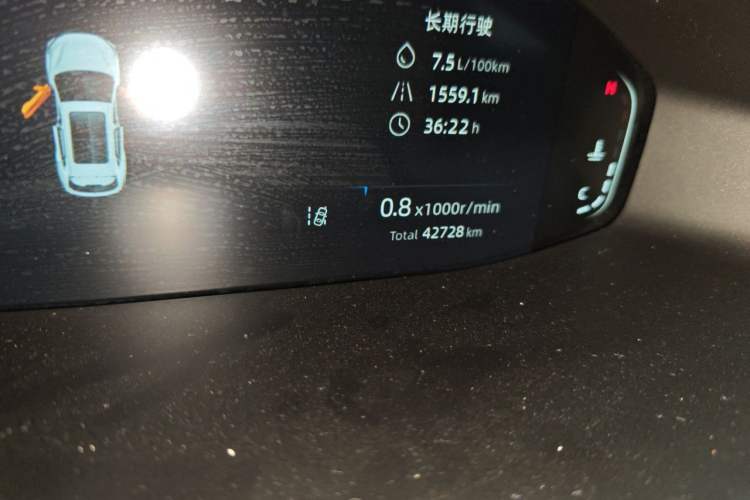 Used CHANGAN CS55PLUS 2022 2nd Generation 1.5T DCT Navigation Edition Odometer Close Up