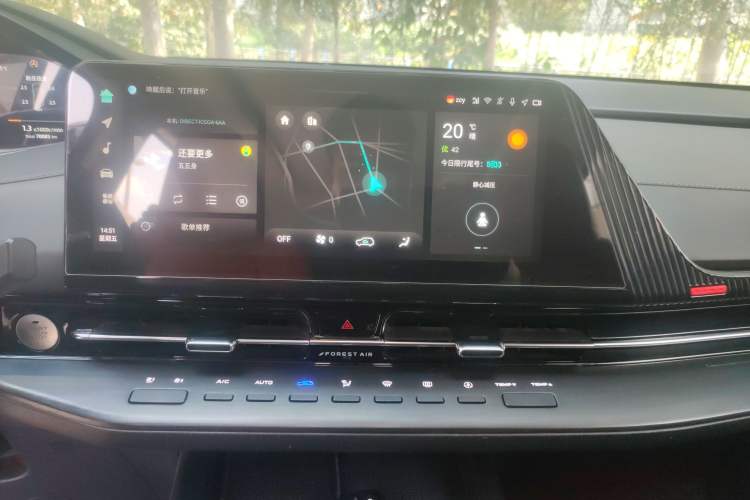 Used CHANGAN CS55PLUS 2022 2nd Generation 1.5T DCT Prestige Version Audio And AC Panel