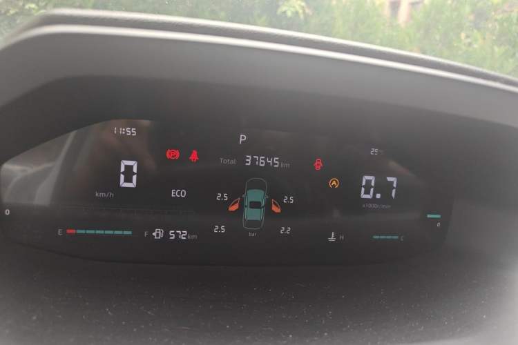 Used CHANGAN CS55PLUS 2022 2nd Generation 1.5T DCT Luxury Version Odometer Close Up