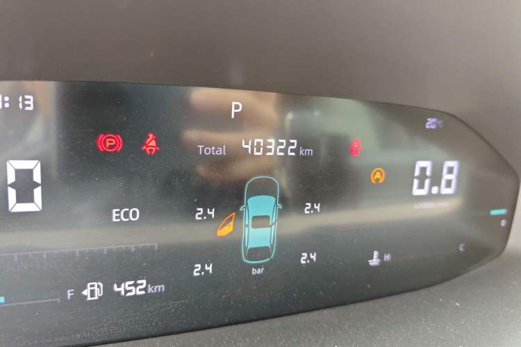 Used CHANGAN CS55PLUS 2022 2nd Generation 1.5T DCT Excellence Edition Odometer Close Up