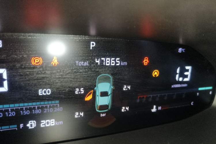 Used CHANGAN CS55PLUS 2022 2nd Generation 1.5T DCT Excellence Edition Odometer Close Up