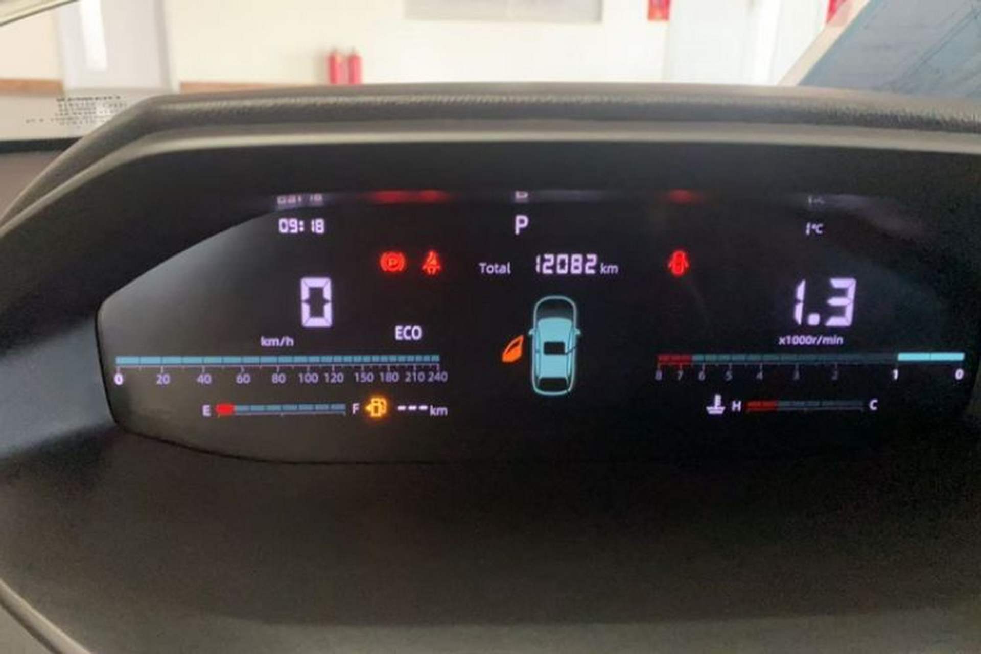Used CHANGAN CS55PLUS 2023 2nd Generation 1.5T DCT Light-Year Edition Odometer Close Up