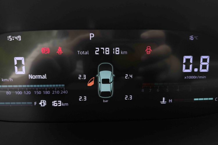 Used CHANGAN CS55PLUS 2024 3rd Generation 1.5T DCT Excellence Model Odometer Close Up