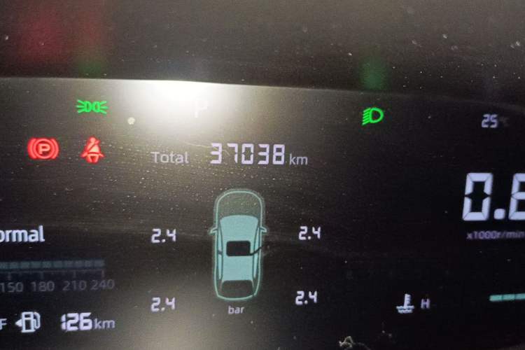 Used CHANGAN CS55PLUS 2024 3rd Generation 1.5T DCT Excellence Model Odometer Close Up