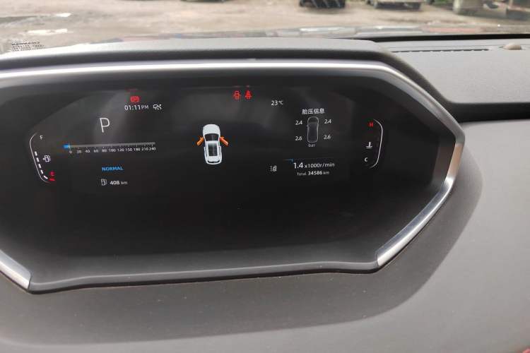Used CHANGAN CS55PLUS 2024 3rd Generation 1.5T DCT Prestige Model Odometer Close Up