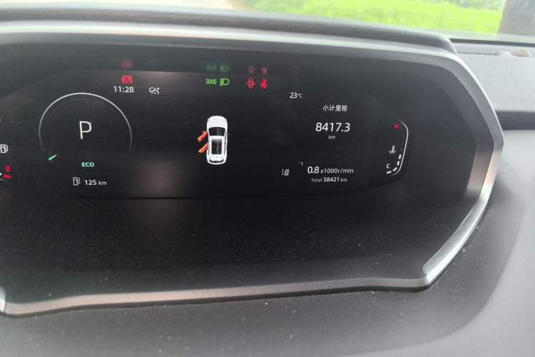 Used CHANGAN CS55PLUS 2024 3rd Generation 1.5T DCT Prestige Model Odometer Close Up