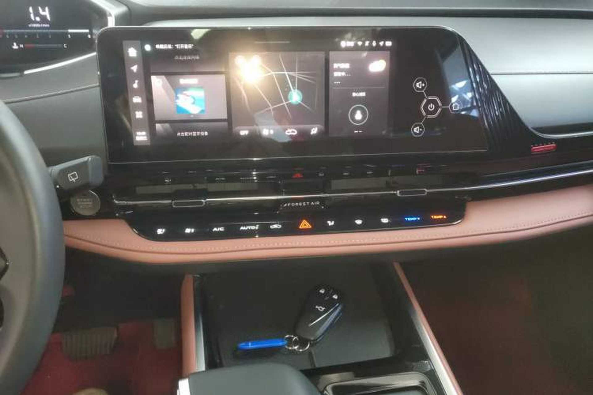Used CHANGAN CS55PLUS 2024 3rd Generation 1.5T DCT Excellence Model Audio And AC Panel