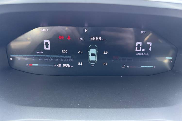 Used CHANGAN CS55PLUS 2024 3rd Generation 1.5T DCT Excellence Model Odometer Close Up