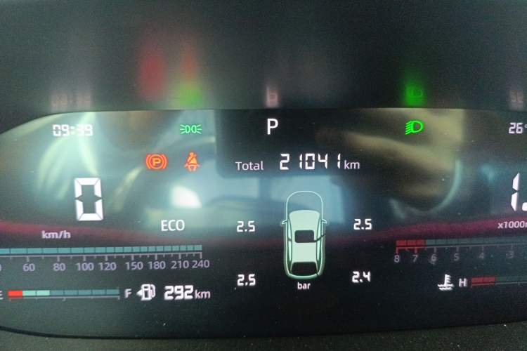 Used CHANGAN CS55PLUS 2024 3rd Generation 1.5T DCT Excellence Model Odometer Close Up
