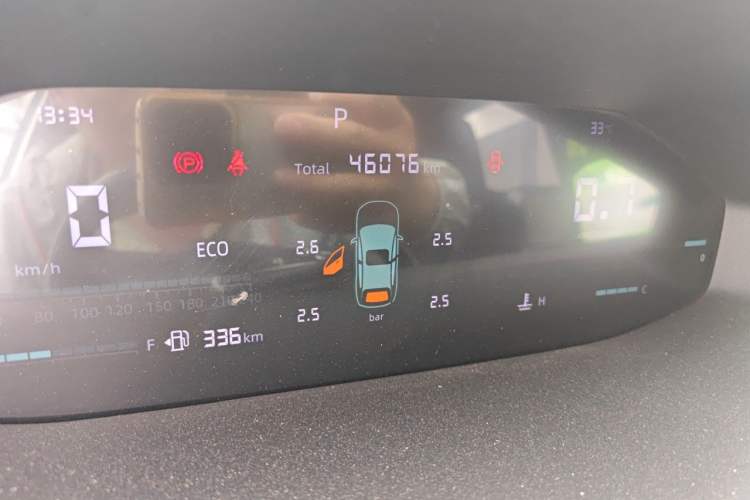 Used CHANGAN CS55PLUS 2024 3rd Generation 1.5T DCT Light-Year Edition Odometer Close Up
