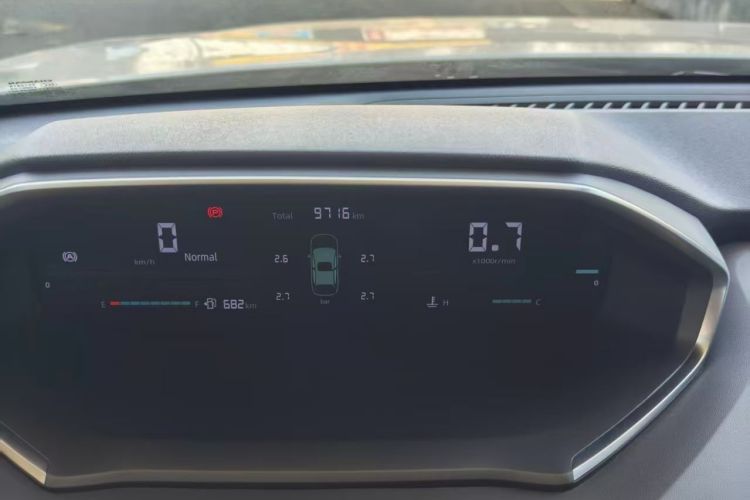 Used CHANGAN CS55PLUS 2024 3rd Generation 1.5T DCT Excellence Model Odometer Close Up