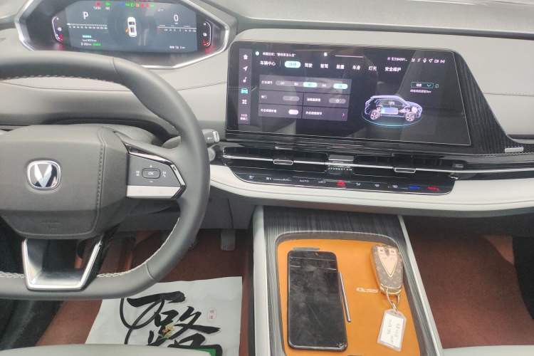 Used CHANGAN CS55PLUS PHEV 2025 Smart New Blue Whale 125km Ultra-Range Edition Audio And AC Panel