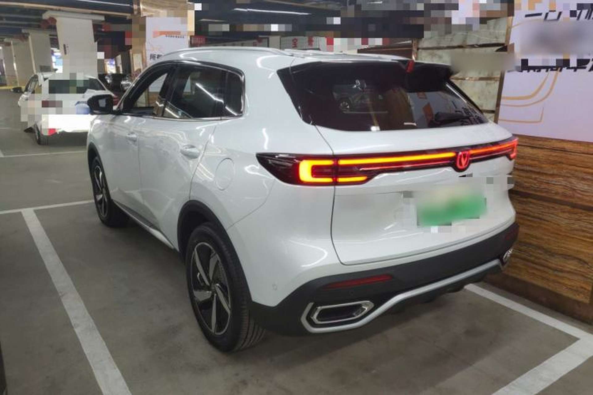 Used CHANGAN CS55PLUS PHEV 2026 Model, Smart New Blue Whale 125km Zhiyue Version Rear Left 45 Deg