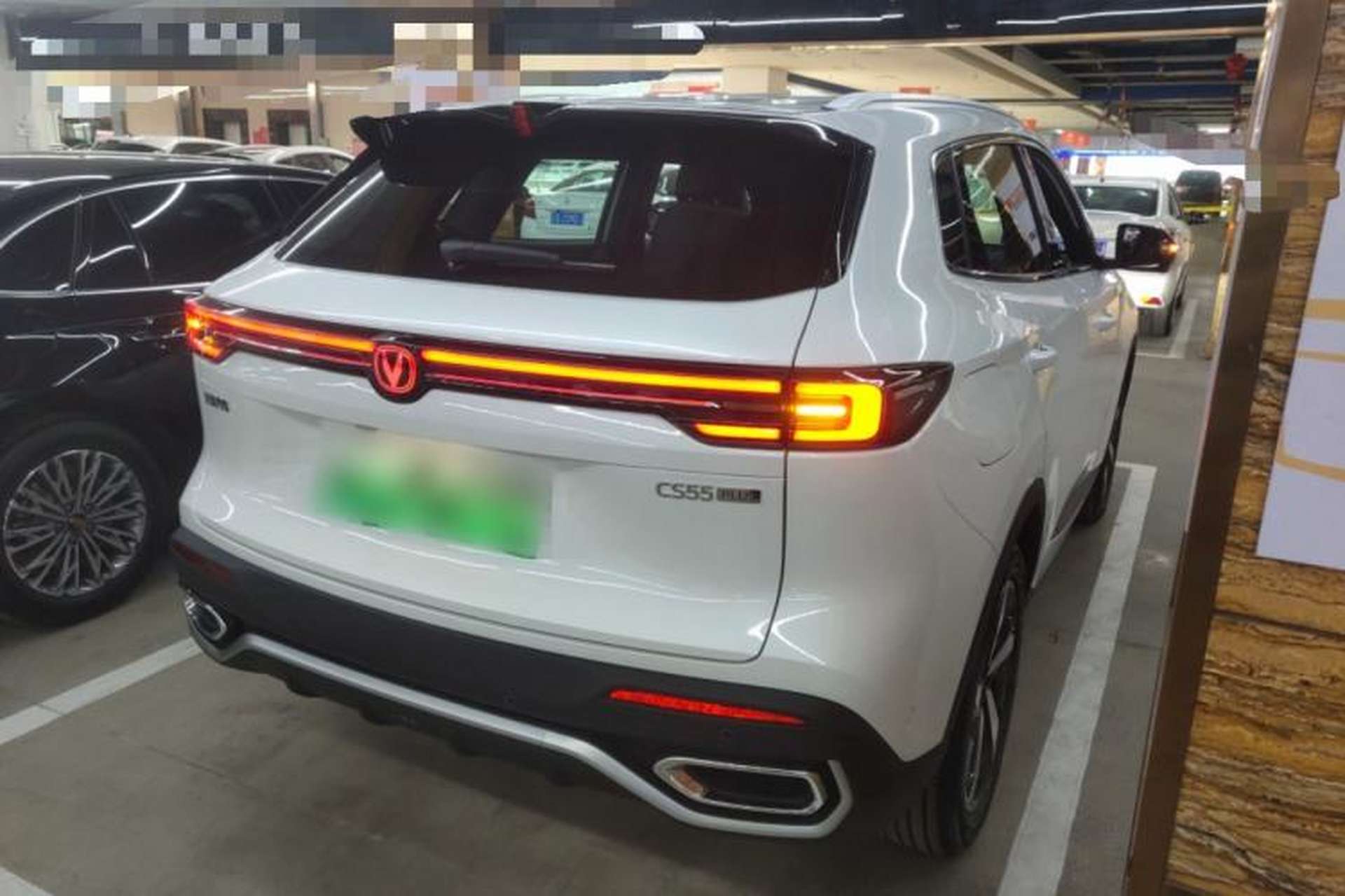 Used CHANGAN CS55PLUS PHEV 2026 Model, Smart New Blue Whale 125km Zhiyue Version Rear Right 45 Deg