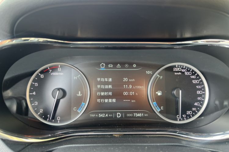 Used CHANGAN CS75 2017 Shangkui Edition 1.5T Automatic Fengxiang Model Odometer Close Up