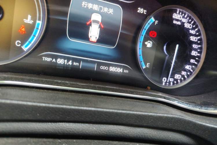 Used CHANGAN CS75 2017 Shangkui Edition 1.5T Manual Fengxiang Model Odometer Close Up