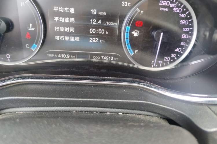 Used CHANGAN CS75 2017 Shangku Edition 1.5T Manual ZhiXiang Model Odometer Close Up