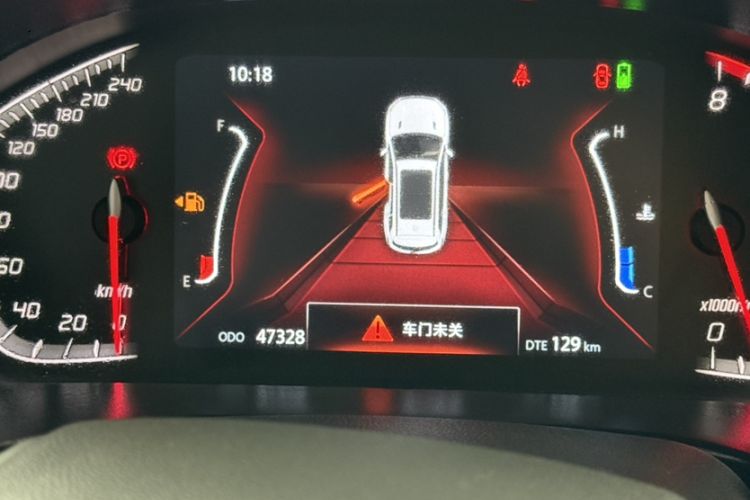 Used CHANGAN CS75 2019 280T DCT Million Edition China VI Standard Odometer Close Up