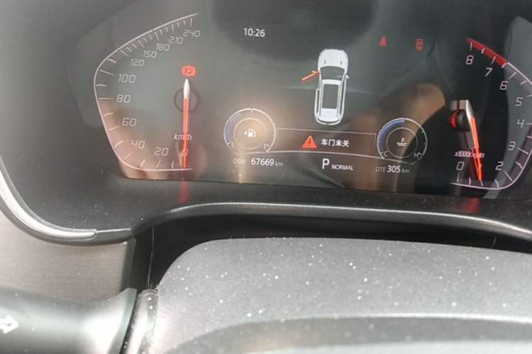 Used CHANGAN CS75 2021 Honor Million Edition 280T DCT Prestige Model Odometer Close Up