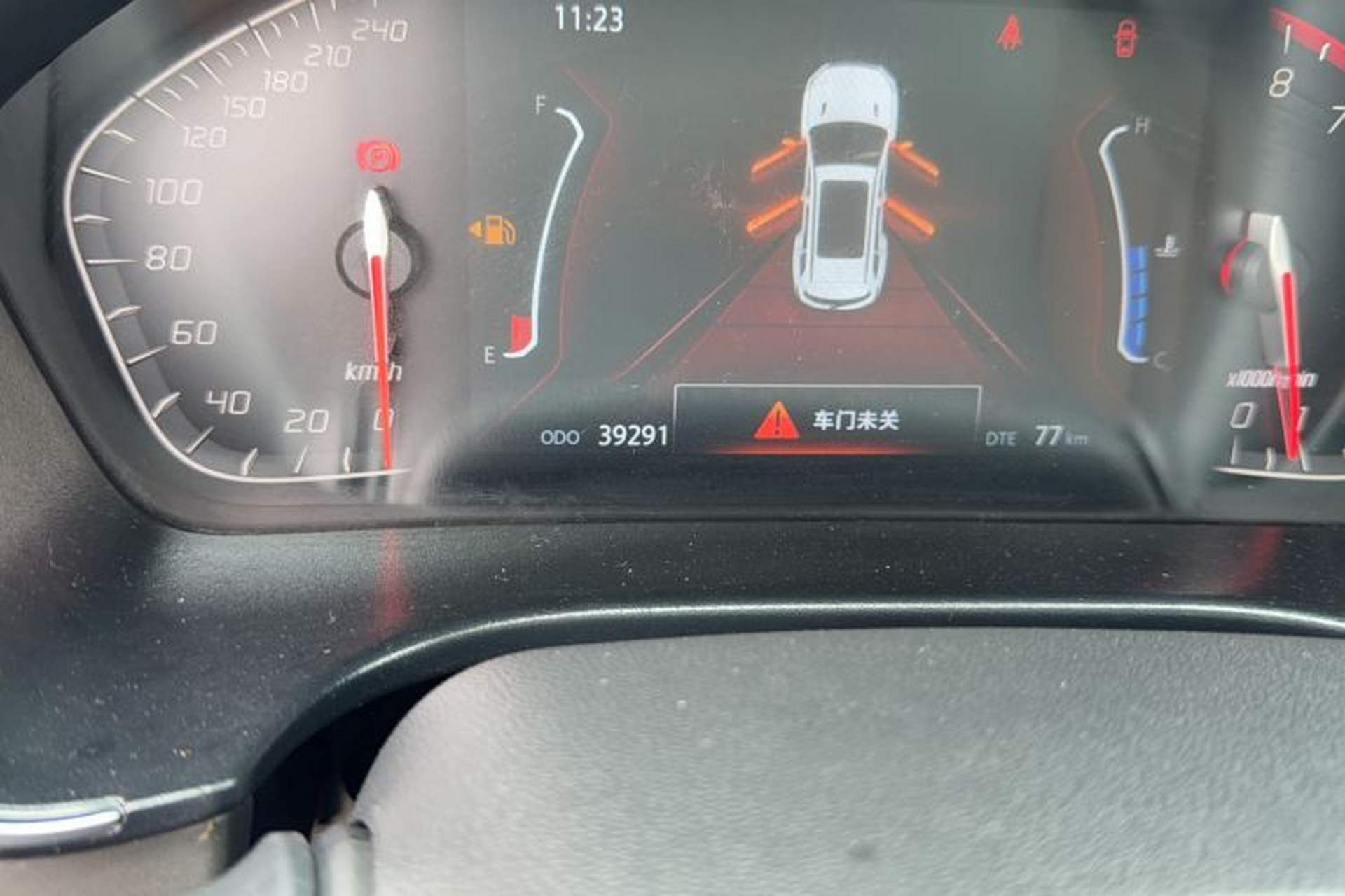 Used CHANGAN CS75 2021 Honor Million Edition 280T DCT Navigation Model Odometer Close Up