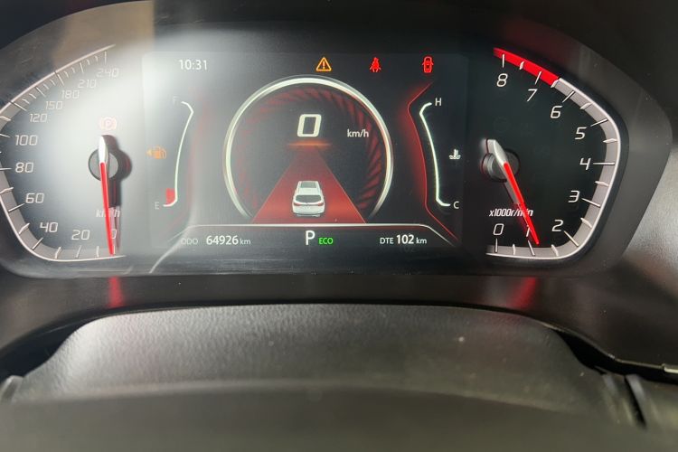 Used CHANGAN CS75 2021 Honor Million Edition 280T DCT Navigation Model Odometer Close Up