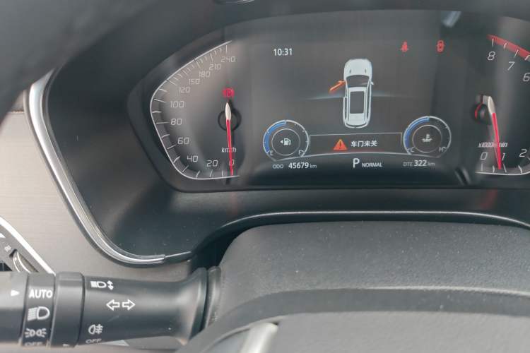 Used CHANGAN CS75 2021 Honor Million Edition 280T DCT Luxury Model Odometer Close Up