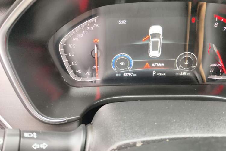 Used CHANGAN CS75 2021 Honor Million Edition 280T DCT Navigation Model Odometer Close Up